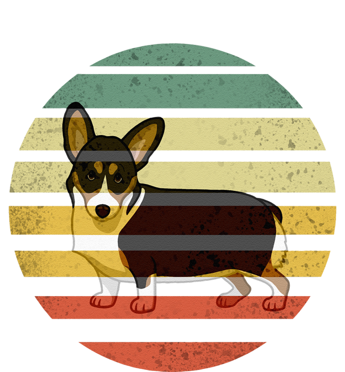 Cute Retro Black Tricolor Pembroke Welsh Corgi Dog RBTPWC Mousepad