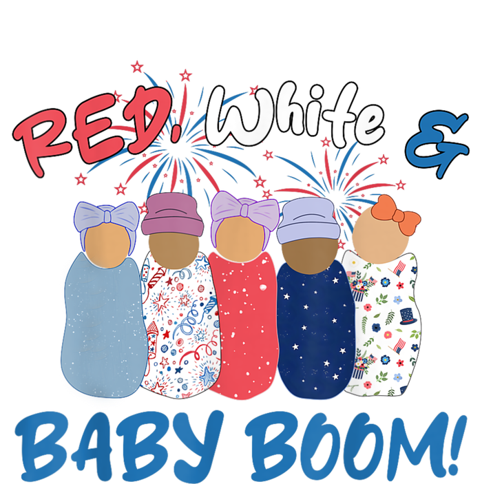 Funny Red White And Baby Boom Happy 4th Of July Nicu Nurse Performance Long Sleeve Polo