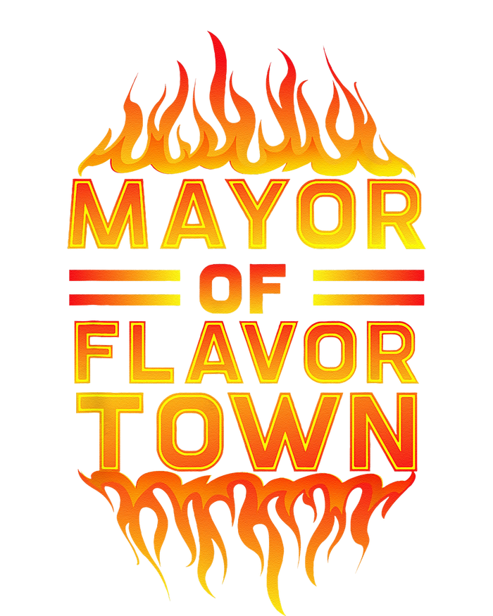 Design For Mayor Of Flavor Town Flexfit Unipanel Trucker Cap