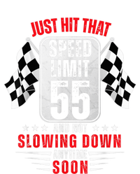 55th Birthday Speed Limit Sign 55 Years Old Funny Racing T-Shirt