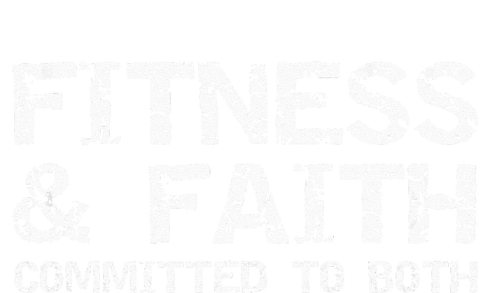 Christian Quote For Men Fitness & Faith Committed To Both Kids Tie-Dye T-Shirt