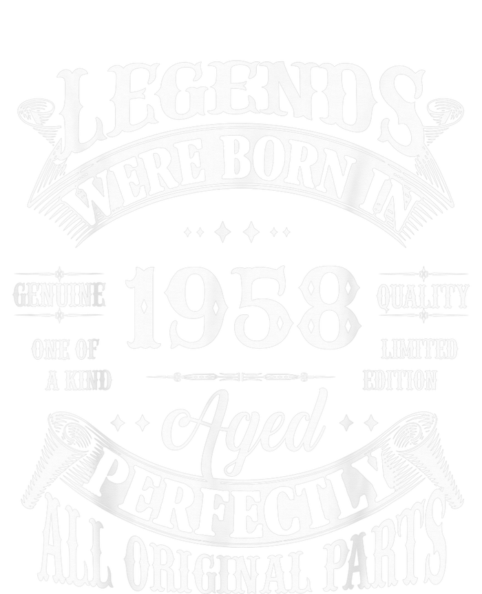 65th Birthday Tee Vintage Legends Born In 1958 65 Years Old T-Shirt