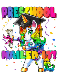 Flossing Unicorn Preschool Graduation Cap Diploma Gift Women's V-Neck T-Shirt