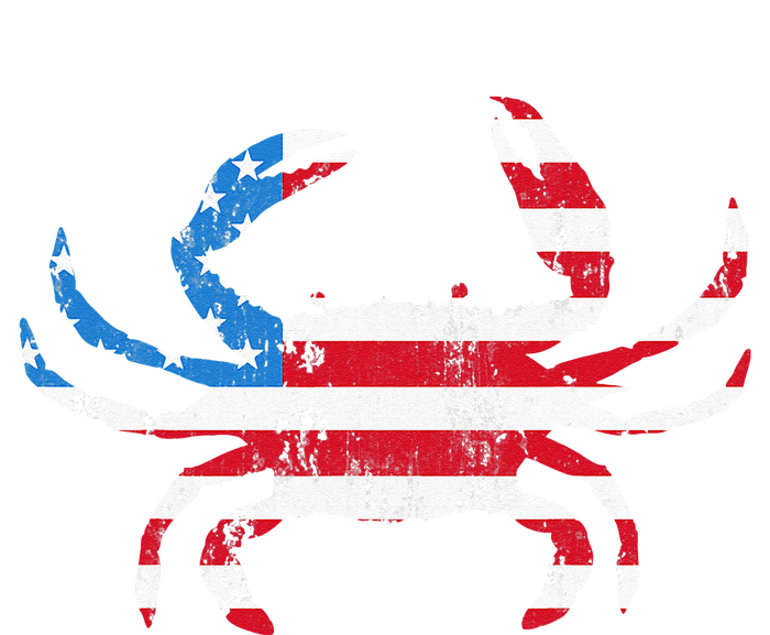 Crab Vintage American Flag T-Shirt