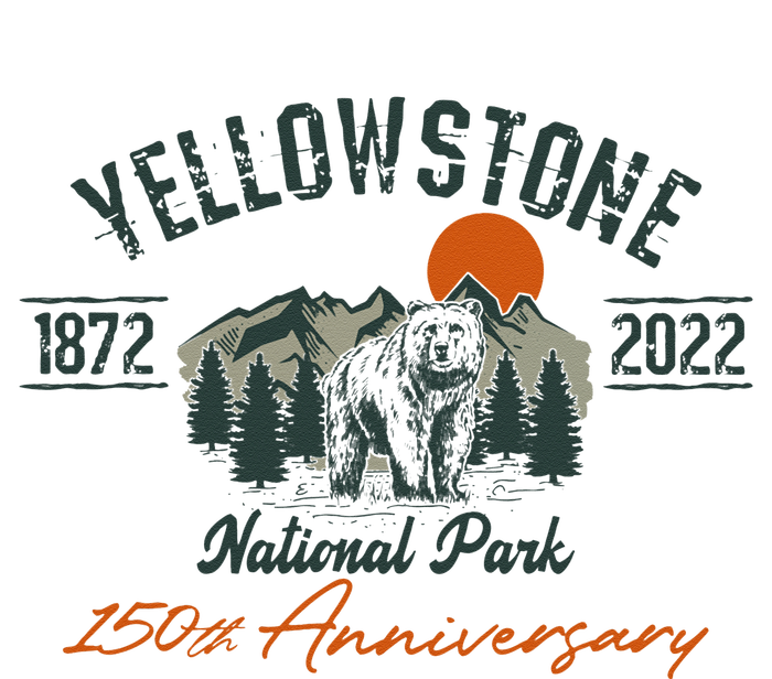 Yellowstone National Park 150th Anniversary Memorabilia Long Sleeve Women's Racerback Tank