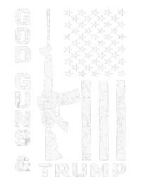 God Guns And Trump 2nd Amendment Flag AR15 Women's V-Neck T-Shirt