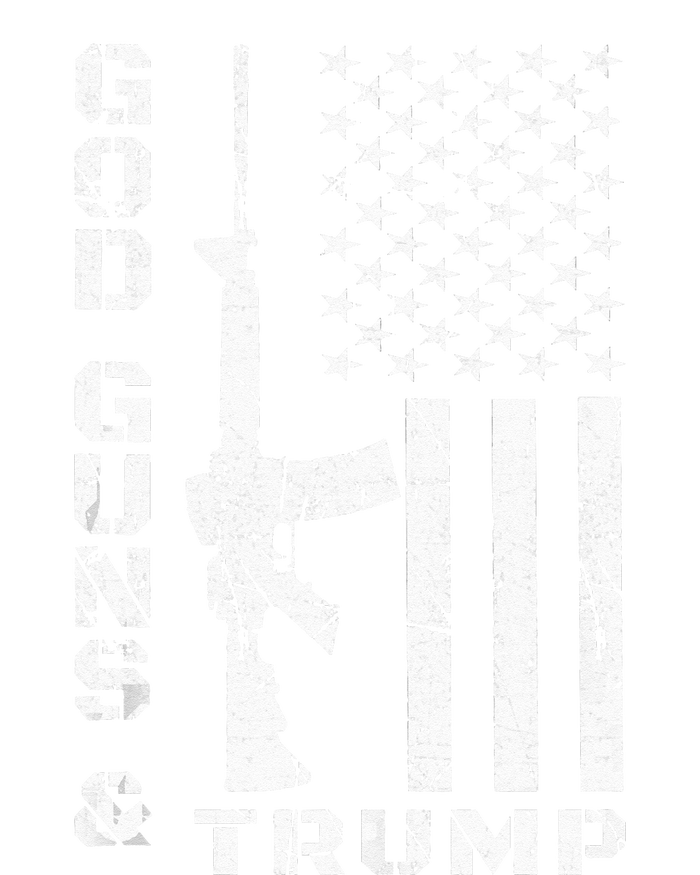 God Guns And Trump 2nd Amendment Flag AR15 Women's V-Neck T-Shirt