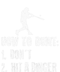 How To Bunt Dont Hit A Dinger Funny Baseball Toddler Fine Jersey T-Shirt