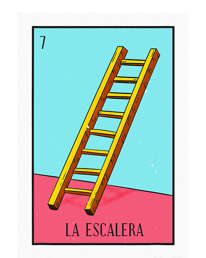 La Escalera Lottery Gift The Ladder Card Mexican Lottery T-Shirt