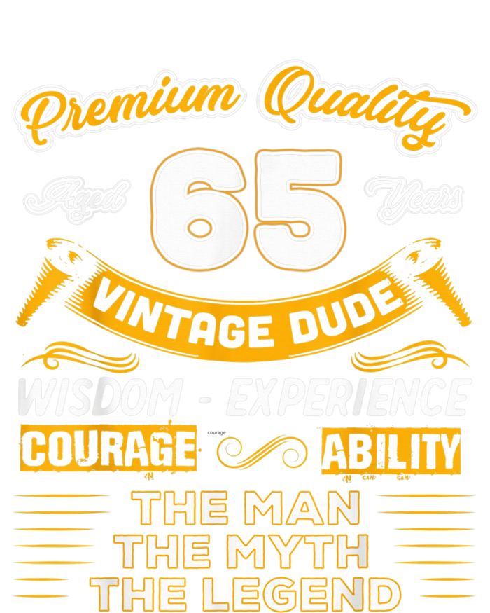 Vintage Dude The Man Myth Legend 65 Yrs 65th Birthday Shirt Tank Top