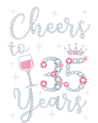 Wo Cheers to 35 Years 1984 35Th Birthday Present Gift Tee For Wo Sweatshirt