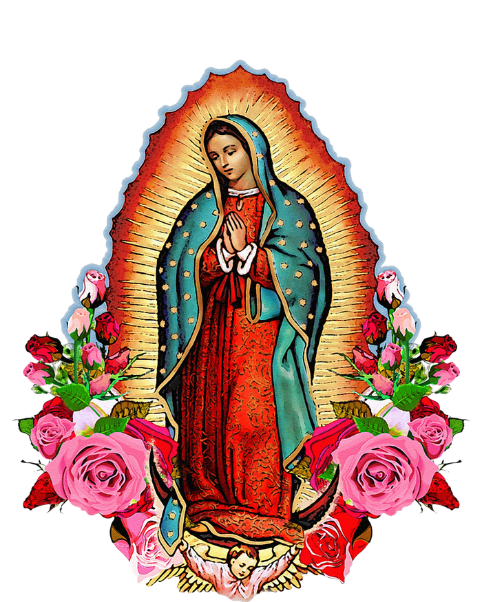 Our Lady Of Guadalupe Saint Virgin Mary Flat Bill Trucker Hat