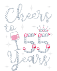 Wo Cheers to 55 Years 1964 55Th Birthday Present Gift Tee For Wo T-Shirt