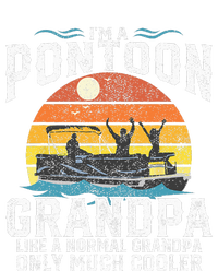 Pontoon Grandpa Captain Retro Funny Boating Fathers Day Gift T-Shirt