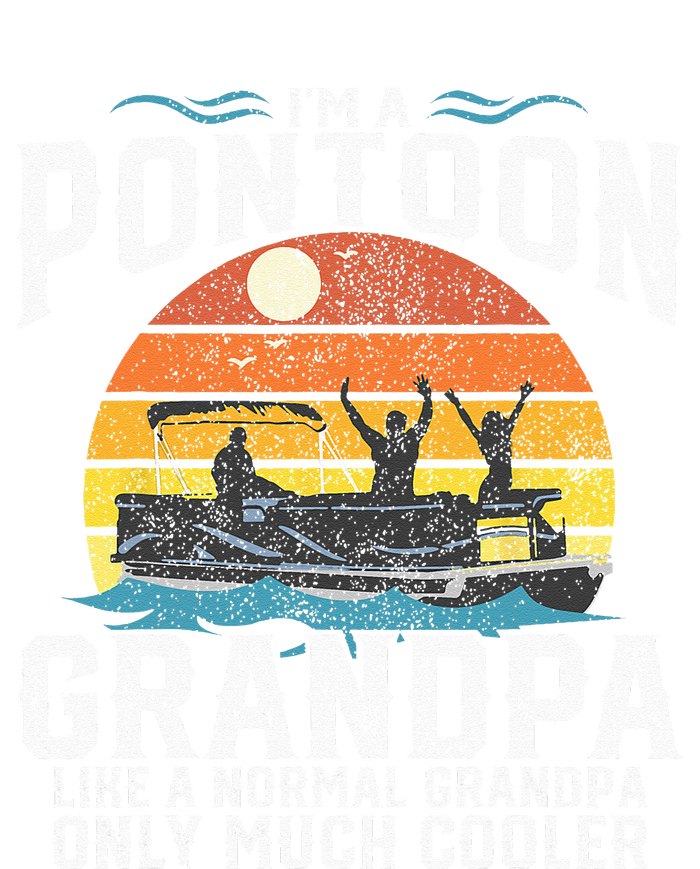 Pontoon Grandpa Captain Retro Funny Boating Fathers Day Gift T-Shirt