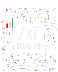 Square Root Of 81 9th Birthday 9 Year Old Gifts Math Bday Kids Long Sleeve Shirt