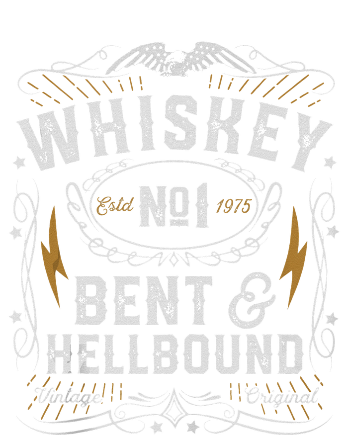 Whiskey Bent And Hellbound Country Music Biker Bourbon Gift Flat Bill Trucker Hat