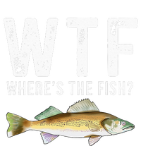 WTF Wheres The Fish Walleye Pike Funny Fishing Gifts Flat Bill Trucker Hat