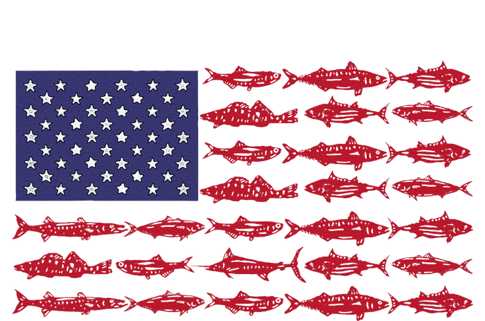 Vintage USA Fish American Flag Fishing Gifts ABS001 T-Shirt