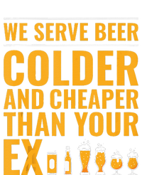 We Serve Beer Colder Cheaper Than Your Ex Funny Bartender Mesh Reversible Basketball Jersey Tank