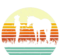 Western Cowgirl Halter Horse Retro Sunset Vintage Style T-Shirt