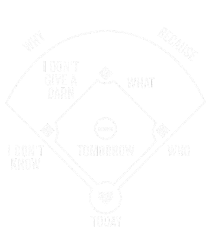 Whos On First Funny Baseball Positions Names Dark T-Shirt