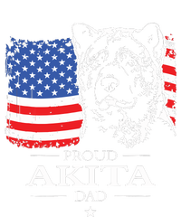 Funny Proud Akita Dad American Flag Patriotic Dog Gift T-Shirt