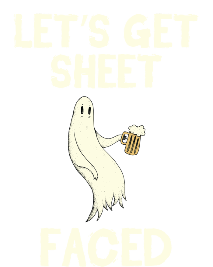 Lets Get Sheet Faced Beer Ghost Hunter Halloween Costume Gift Tie-Dye Long Sleeve Shirt