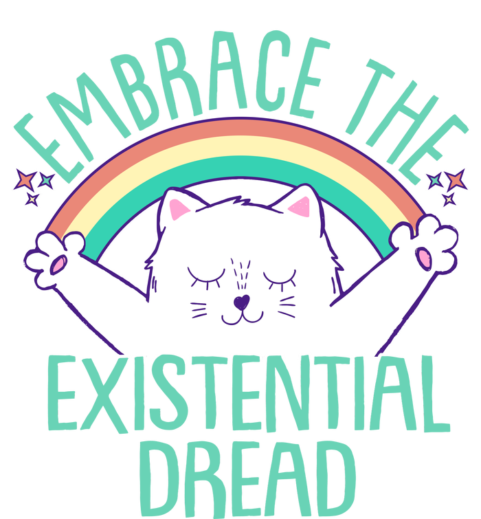 Funny Cat Embrace The Existential Dread T-Shirt