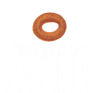 Bagel Lover Art Powered By Bagels Gift Insulated Varsity Jacket