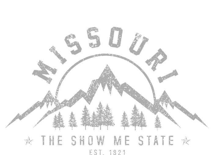 Missouri The Show Me State Est. 1821 Vintage Mountains Gift Mousepad