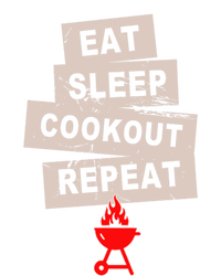 Eat Sleep Cookout American Chef Repeat Summer Gift Sustainable Beanie