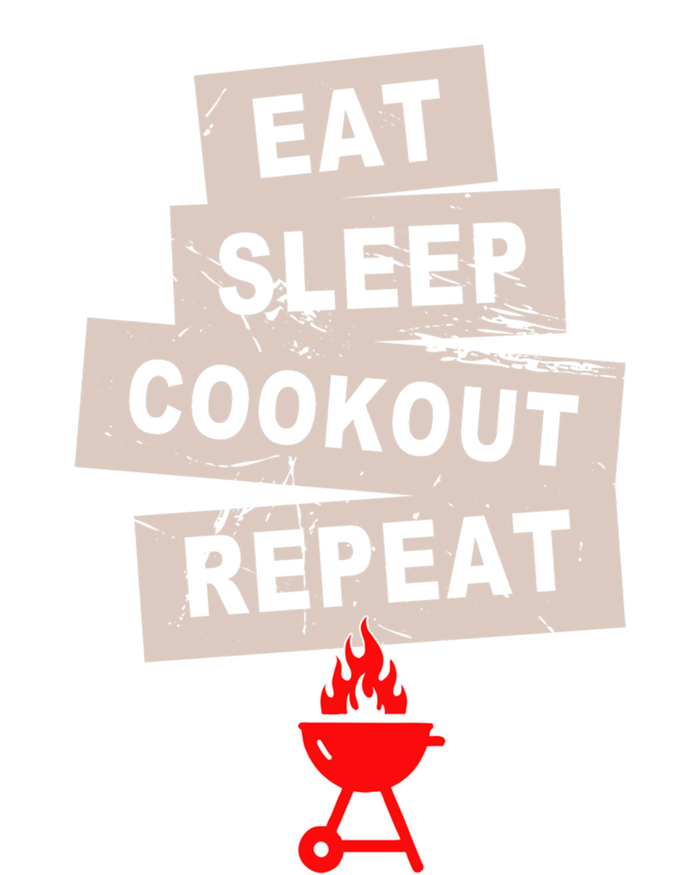 Eat Sleep Cookout American Chef Repeat Summer Gift Sustainable Beanie