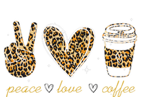 Leopard Peace Love Coffee Lovers Hippie Gifts T-Shirt