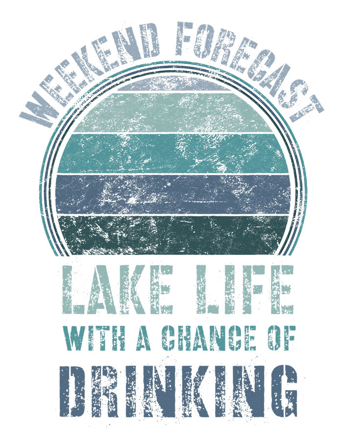 Retro Lake Life Apparel Lake Lover Weekend Forecast Drinking Sustainable Knit Beanie