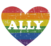 Ally Rainbow Flag Heart For LGBT Gay And Lesbian Support Snapback Five-Panel Rope Hat