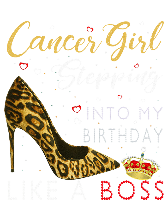 Cancer Girl High Heel Stepping Into My Birthday Like A Boss Ceramic Star Ornament