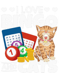 Cat Lover I Love Bingo And Cats Gambling Bingo Player Bingo Tall Hoodie