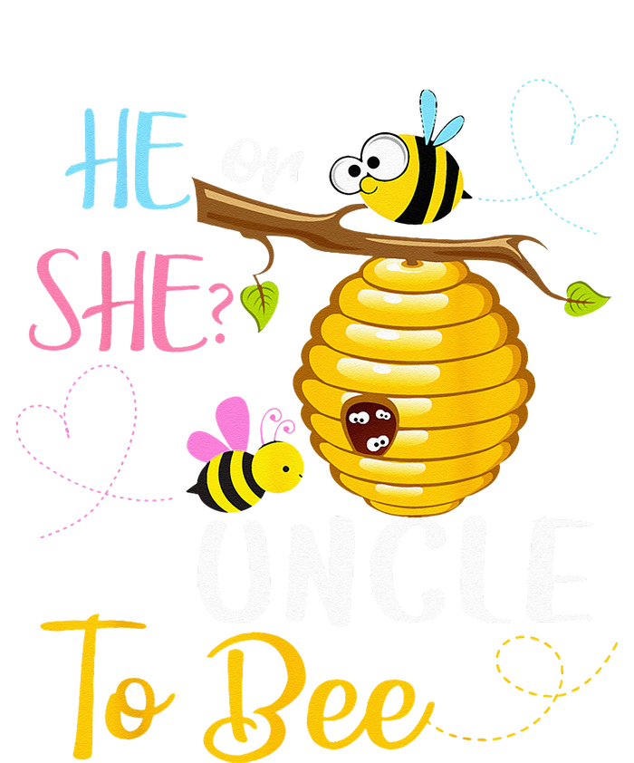 Gender Reveal He Or She Uncle To Bee Mothers Day T-Shirt