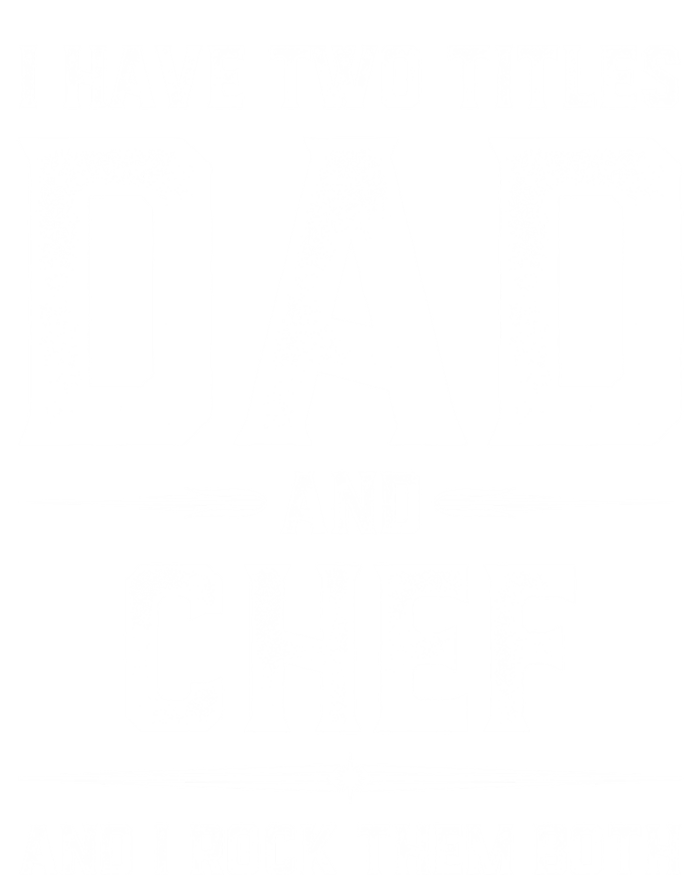 Funny Chef Fathers Day I Have Two Titles Dad And Chef Meaningful Gift Striped Beanie with Solid Band