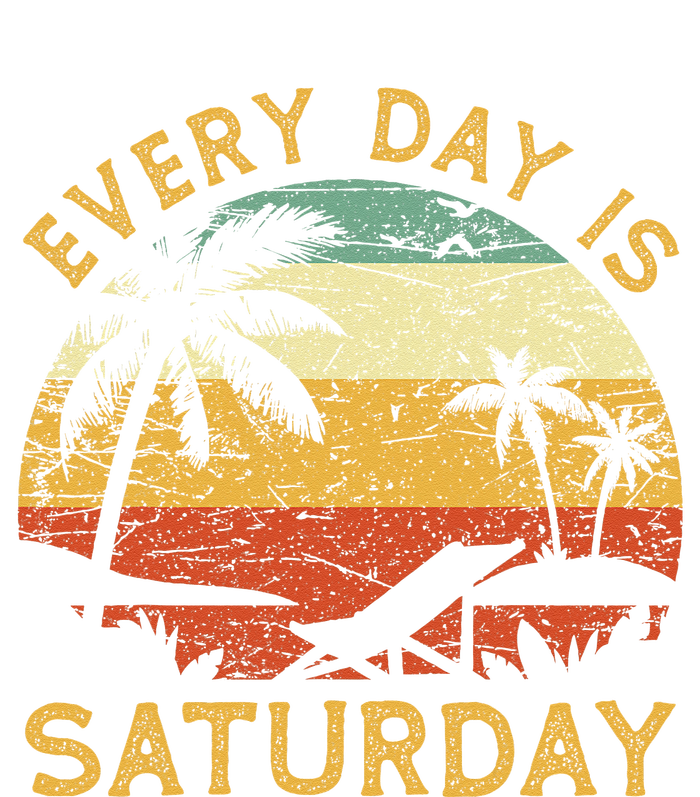 Every Day Is Saturday Funny Retirement Retired Women's V-Neck T-Shirt