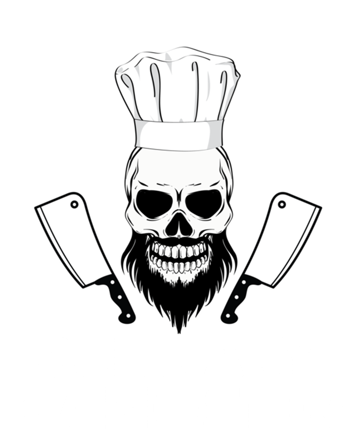 Funny Chefs Culinary Gangster Bearded Skull Cooking Cute Gift Button