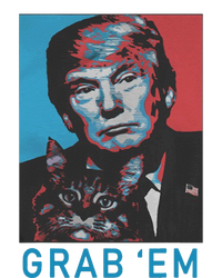 Funny Trump Cat Grab Em Vintage Retro Trump Gift Kids T-Shirt