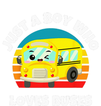 Just A Boy Who Loves Buses Birthday Yellow School Bus Lover T-Shirt