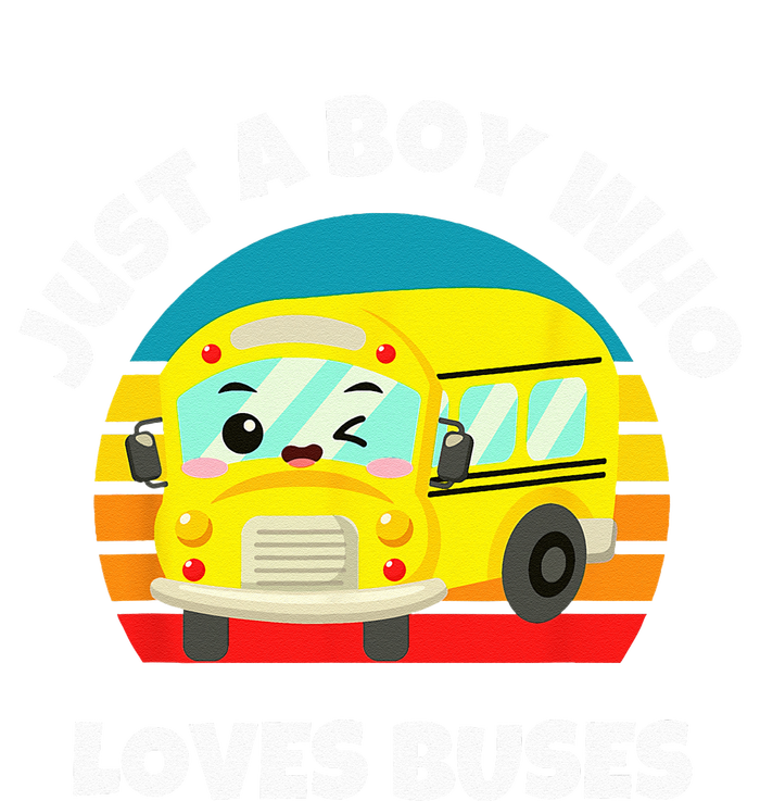 Just A Boy Who Loves Buses Birthday Yellow School Bus Lover T-Shirt