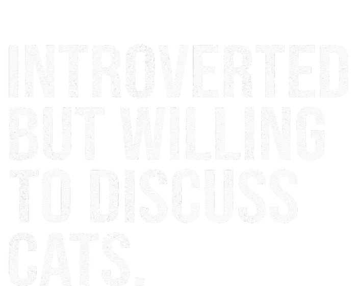 Introverted But Willing To Discuss Cats Introverts Women's Crop Top Tee