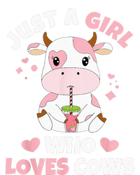 Just A Girl Who Loves Cows Cute Strawberry Cow Cowgirl Print Pajama Set