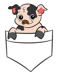 Kunekune Pig In A Pocket Cute Pocket Kunekune Pig Baby Bodysuit