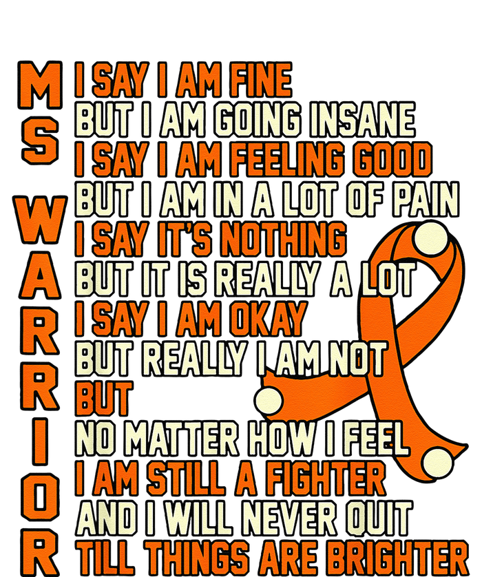 MS Warrior Multiple Sclerosis Awareness Graphic Tank Top