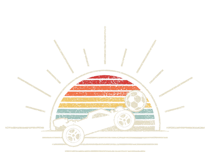 Retro Vintage Rocket Soccer Car Tie-Dye T-Shirt